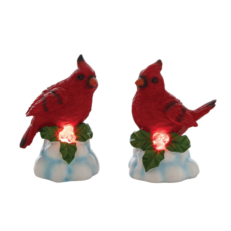  Ensemble de 2 figurines décoratives en résine pour Noël