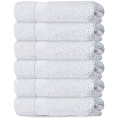 Pièce de serviette à main blanche de qualité supérieure 16 x 27 pouces