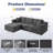 Compression Cloud Sectionals, 109 In Corduroy Modern Home Sofa