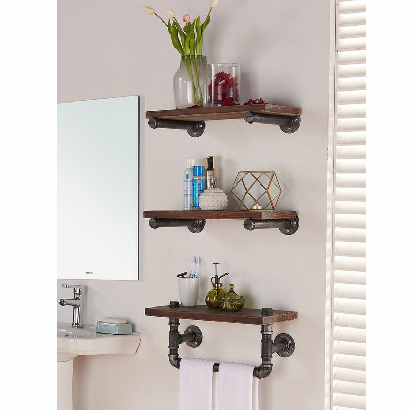 Cummington 3 Piece Solid Wood Accent Shelf