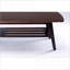 Table basse 47 po avec pieds en bois massif Bahamas Espresso Rangement ouvert