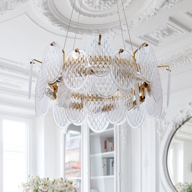 Lustre en cristal 3 couches Kaylanie