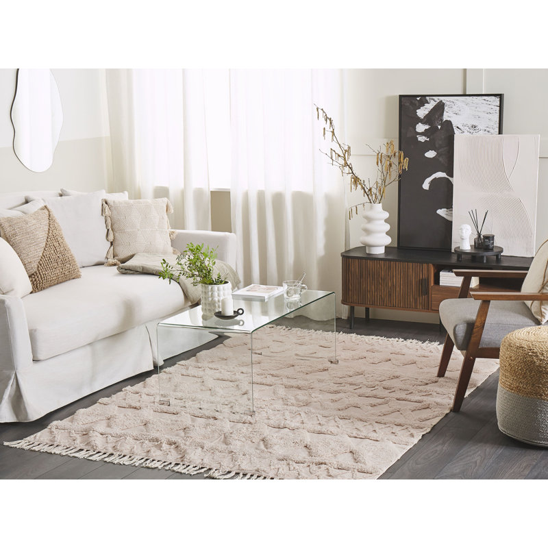 Laley Geometric Cotton Area Rug, Rectangle 160 x 230cm