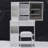 29.2" Small Size Left Drawer Desktop Vanity Table + Cushioned Stool Suitable For Small Space,Brightness Adjust LED Mirror-758809946