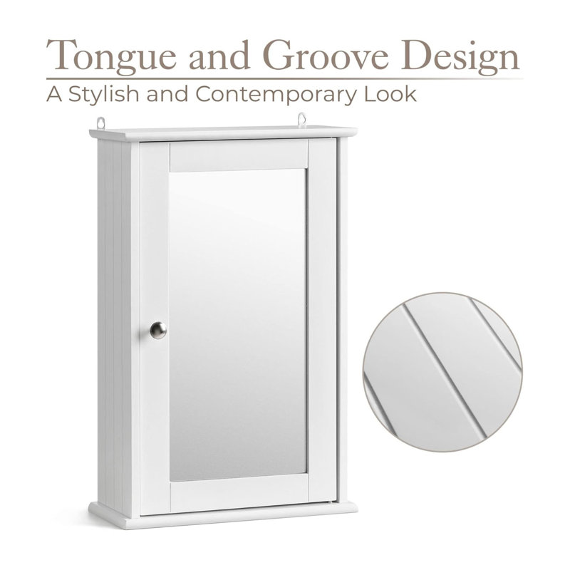 34mm W 53mm H Medicine Cabinet Mirror