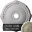 Médaillon de plafond Endurathane Heaton, DE 27 1/2 po x P 3 7/8 po x P 2 1/4 po (convient aux auvents jusqu'à 6 1/2 po), finition pierre craquelée peinte à la main-28574679