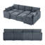 Canapé-lit modulaire rembourré modulaire avec repose-pieds 110,2 po Sarang-1001896966