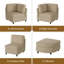 Canapé modulaire rembourré en chenille de l 67,72 po avec repose-pieds-955833958