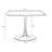 Black Rectangular Manufactured Wood Dining Table