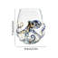 Verrerie artisanale bleue