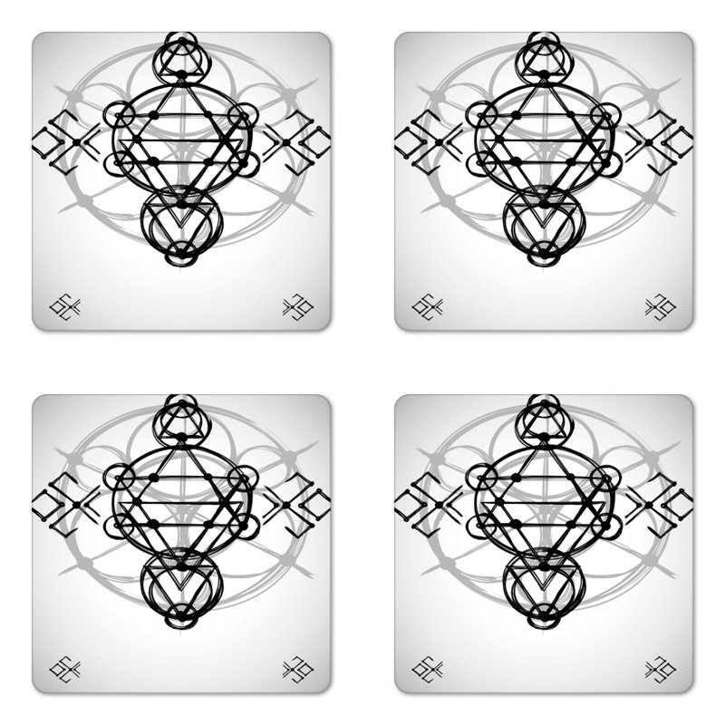 Square 4 Piece Coaster Set