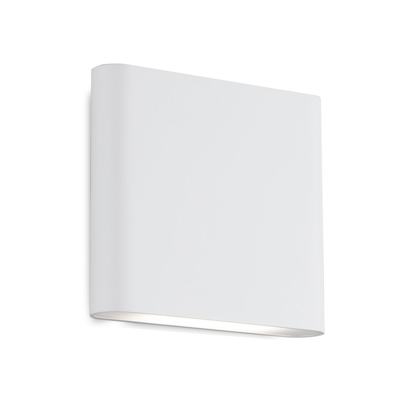 Slate LED Wall Light, 5.5" H x 6.13" W x 1.63" D, White