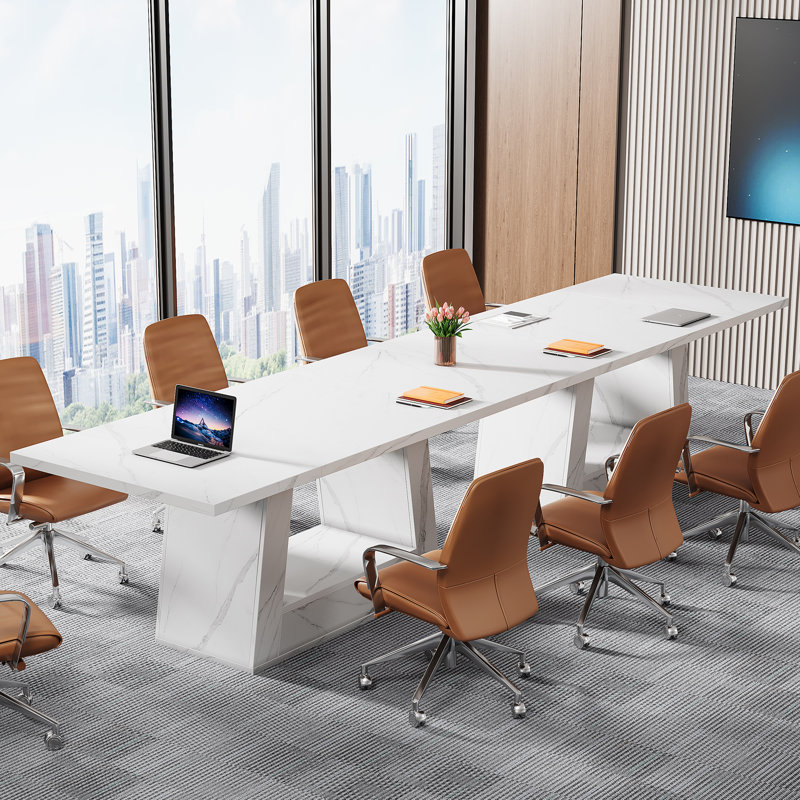 Modern Executive Desk With Sturdy Base