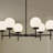 Rigsby Six-Light Matte Black Medium Chandelier-127380310