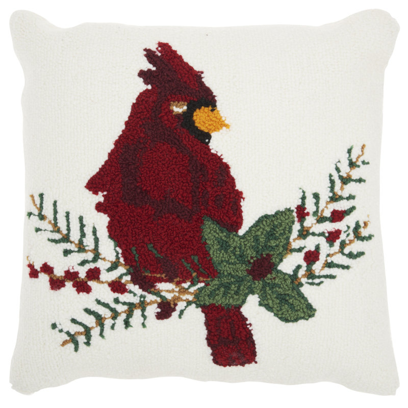 Embroidered Throw Pillow
