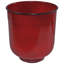 Pot de fleurs extérieur rond en métal Keirstyn - 11 po x 11 po x 12 po - rouge - ensemble de 2-1224510325-1224510327