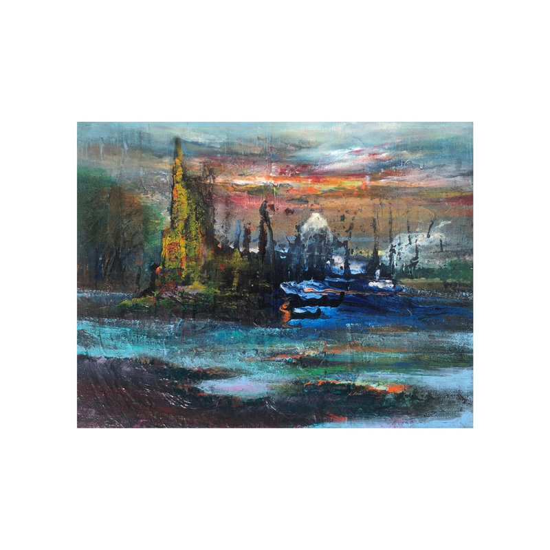 Tombe blanche | Acrylique sur toile | Par Muhammad Yusuf