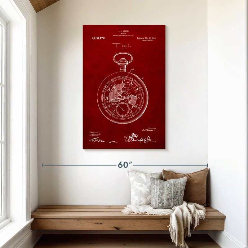 Laelle Burgundy X, 45" H x 30" W