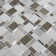 Magica Random Sized Glass/Stone Mosaic Tile in Gray/Brown