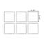 Miroir mural rectangulaire en métal-832967373