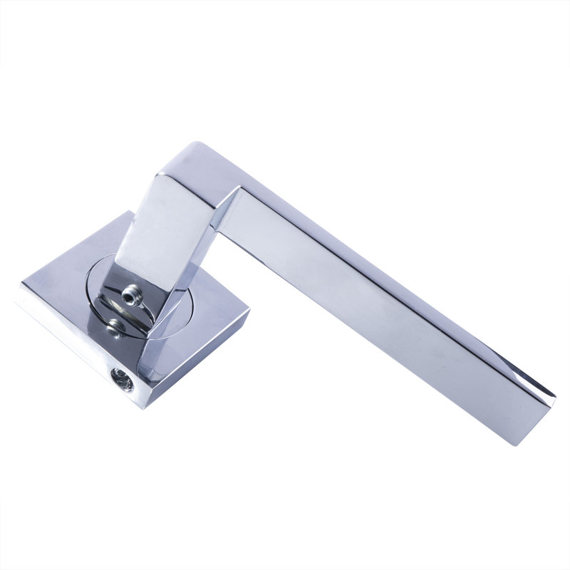 Serozzetta Latch Door Handle, Polished Chrome