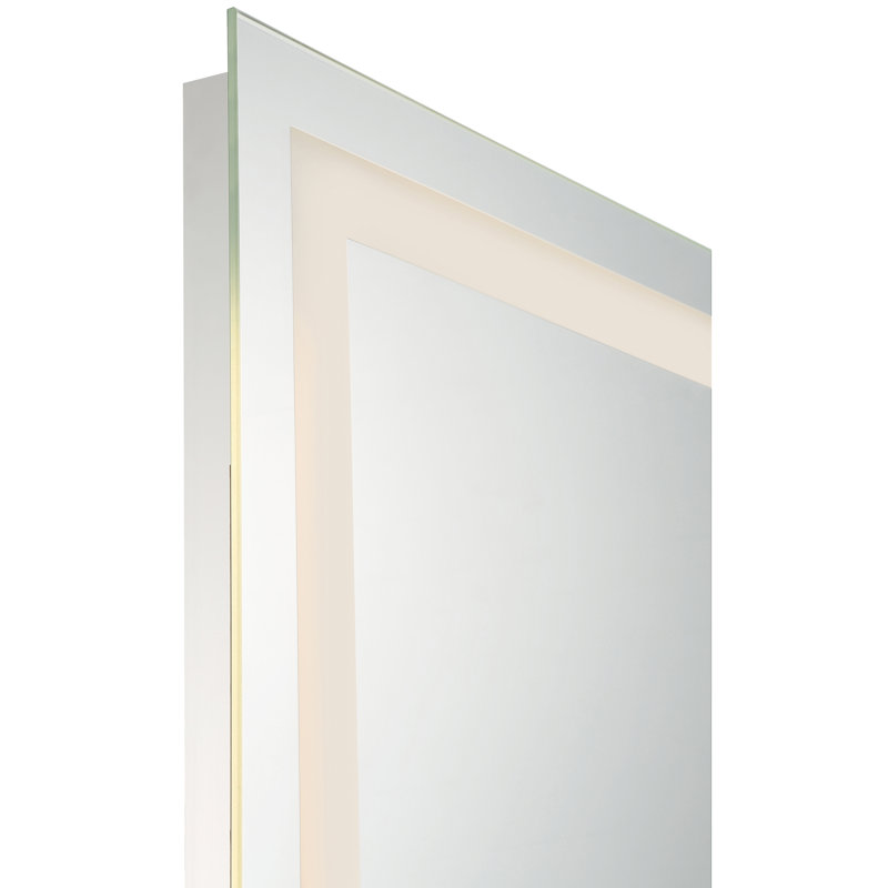 Miroir de salle de bain biseauté, 32 po x 24 po