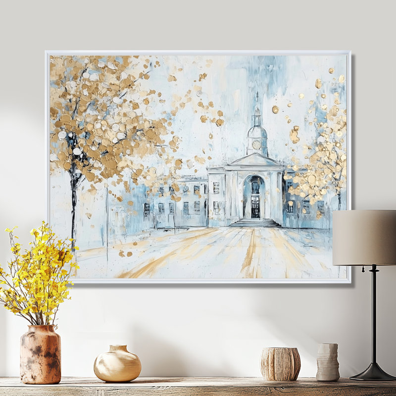 Trinity College In Dublin II - Dublin Wall Art Living Room, H 30 po x l 40 po, Blanc