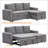 Upholstered Sleeper Sofa-1102385196