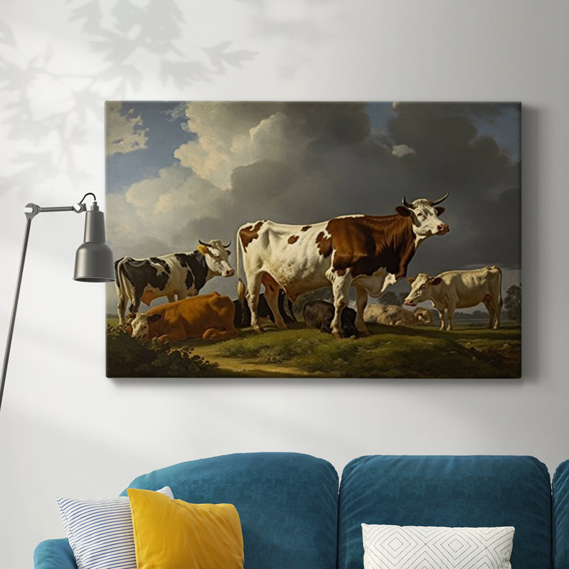 Animaux, série de paysages, H 8 po x l 12 po