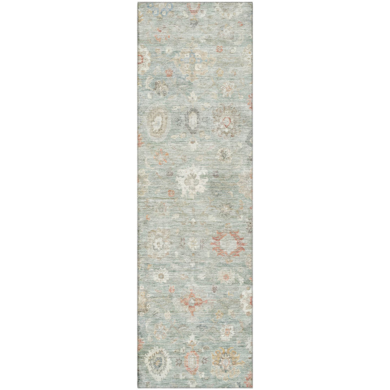 Tapis damassé de première qualité Verlin AMF1770, Tapis de couloir 2 pi 3 po x 7 pi 6 po