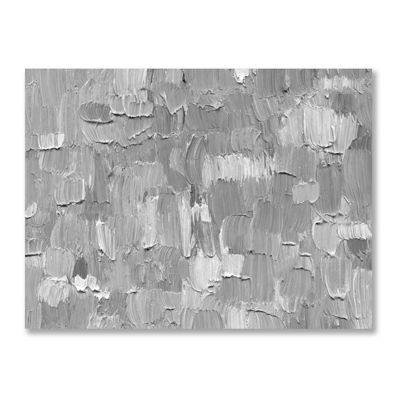 Layers Of Gray Matter Print, 24" H x 36" W, Metal