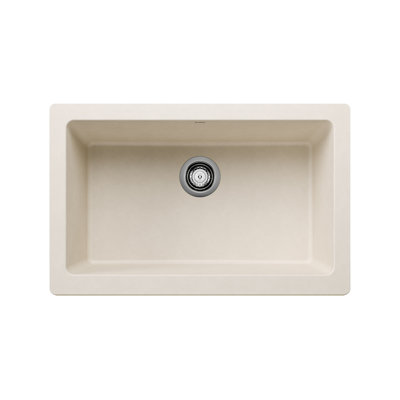 Vintera Silgranit 30" Single Bowl Apron-Front Farmhouse Sink - Soft White
