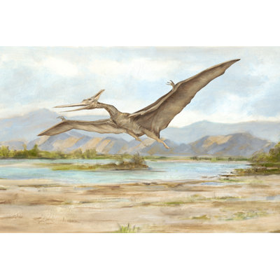 Dinosaur Illustration VI by Ethan Harper - Painting on Canvas