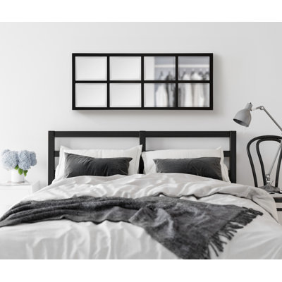 Lamel Panel Window Wall Mirror