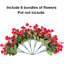 6 paquets de fleurs d'hibiscus artificielles pour la décoration du jardin-1386430887