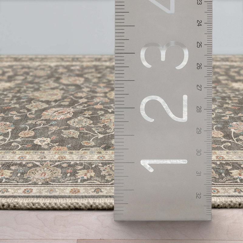 Tapis rétro Charlton Home® Dyrk Rome, Rectangle 9 pi 10 po x 13 pi