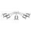 Sharmaine Glass Semi Flush Mount