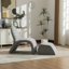 Fauteuil d'appoint rembourré avec repose-pieds Modern Chenille-642965691