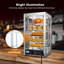 Vitrine chauffante pour comptoir à 5 niveaux Yescom 15X15x28