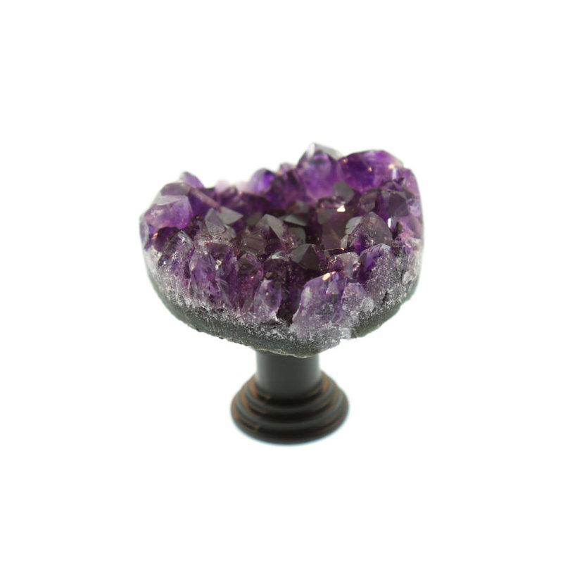 Novelty Knob, Antique Copper/Purple