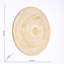 Décoration murale ronde sculptée à la main, style roue, 91 cm (36 po)