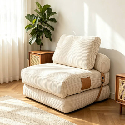 Modern Luxury Sofa Couch for Living Room, Bean Bag Chair, Adult Floor Sofa Bed, Portable Folding Chair Bed, Comfortable Floor Sofa Lounge Bed, Suitable for Living Room and Bedroom, Relaxing and Comfortable Frameless Chair for Living Room