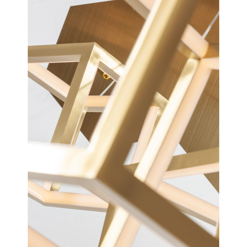 3 - Light LED Cluster Pendant, Gold