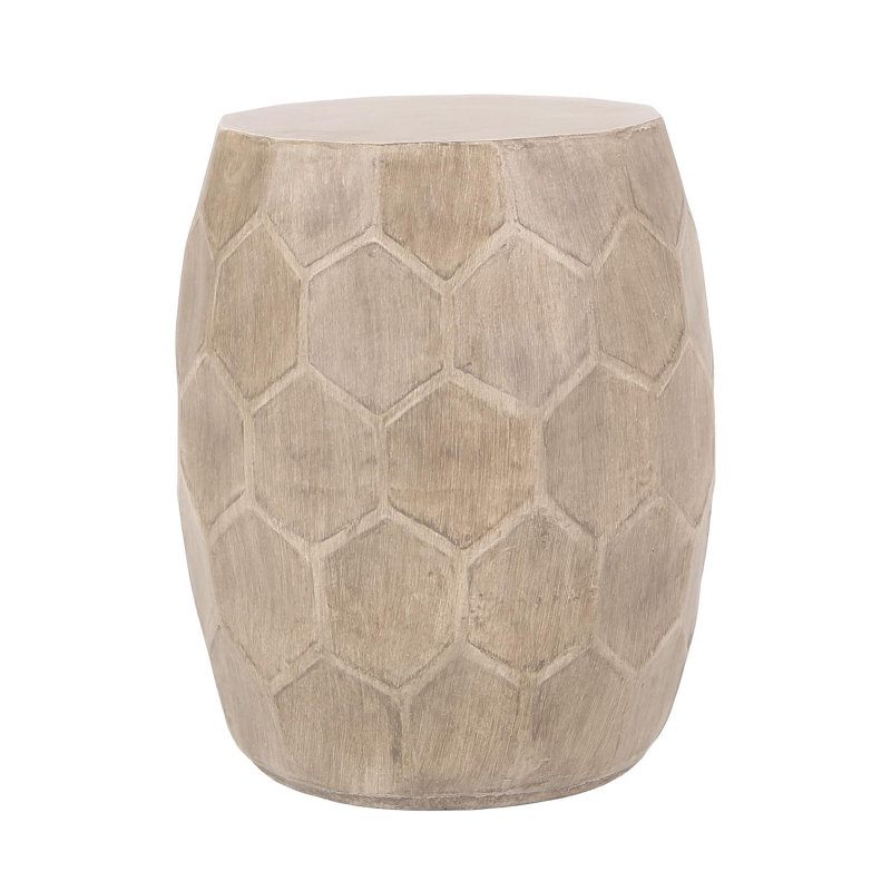 Outdoor Lightweight Concrete Side Table,
