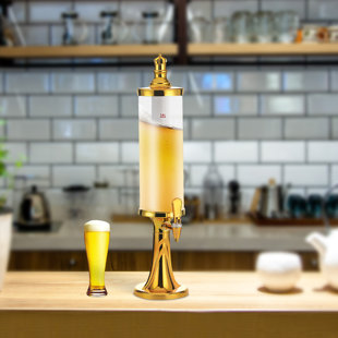  Beer Tower Dispenser, Durable, Keep Cold, Clear