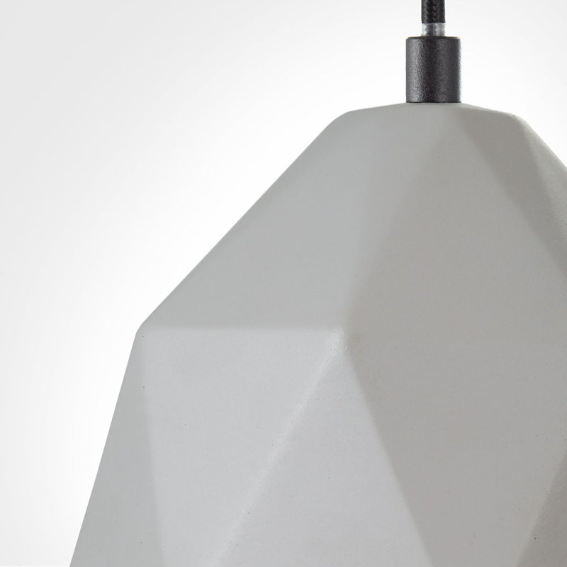 Amay 1 - Light Bell Pendant, Grey, Black