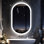 Oval LED Wall Mirror