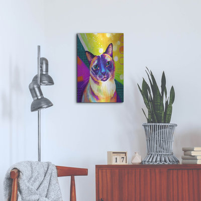 Luxe Metal Art 'Pop Art Siamese' By Furbaby Affili " Pop Art Siamese " by Furbaby Affiliates