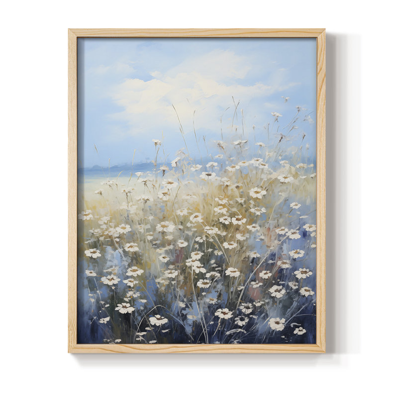 Impression encadrée FLORAL Series VI - bois massif, H 15 po x l 12 po