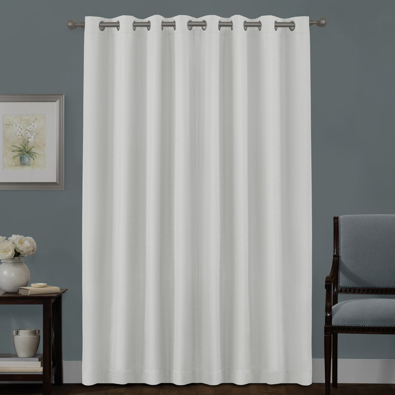 Gupton Blackout Curtain Single Panel, Linen